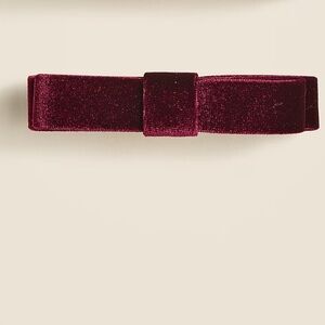 NWOT j crew Small velvet bow hair clip